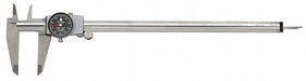 N1168 Dial Caliper Range 12 In Jaw 2.5 In