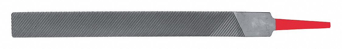 Half Round Aluminum File 10inL Nat.