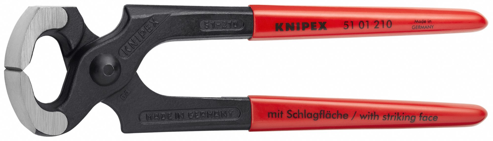 End Cutting Pliers 8-1/4in.L. Red