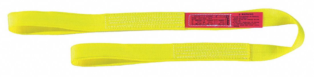 M5168 Web Sling Flat Eye 20 ft L 3 200 lb Cap.