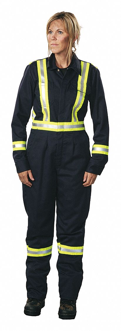 Coverall Navy 2XL 37-1/2in. Hemmed