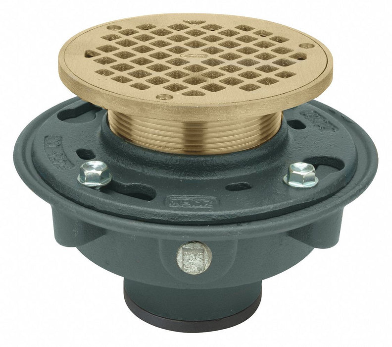 Floor Drain 3 7/8 Body H Nickel Bronze