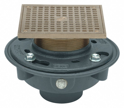 Floor Drain 3 7/8 Body H Nickel Bronze