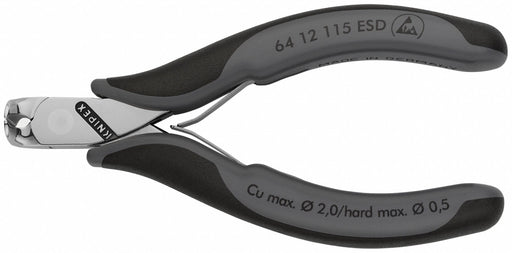 ESD End Cutting Nippers 4-1/2in.L 7/16in