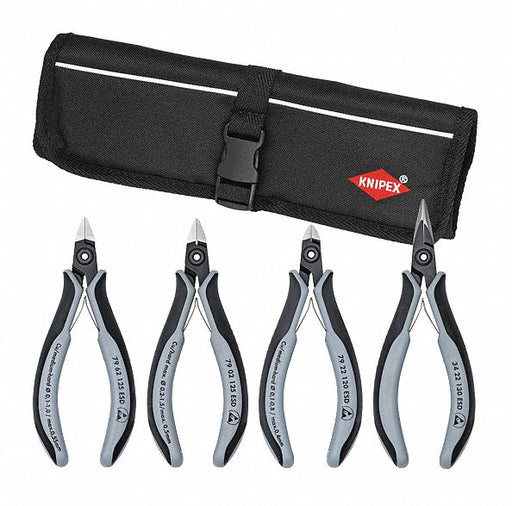 Precision Plier Set Dipped 4 Pcs
