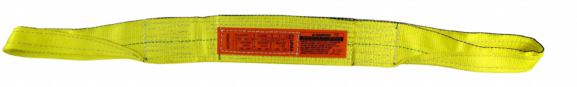 Web Sling Flat Eye 6 ft L 12300 lb Cap.