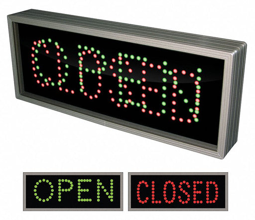 LED Parking Sign Open/Closed 7 x 18 