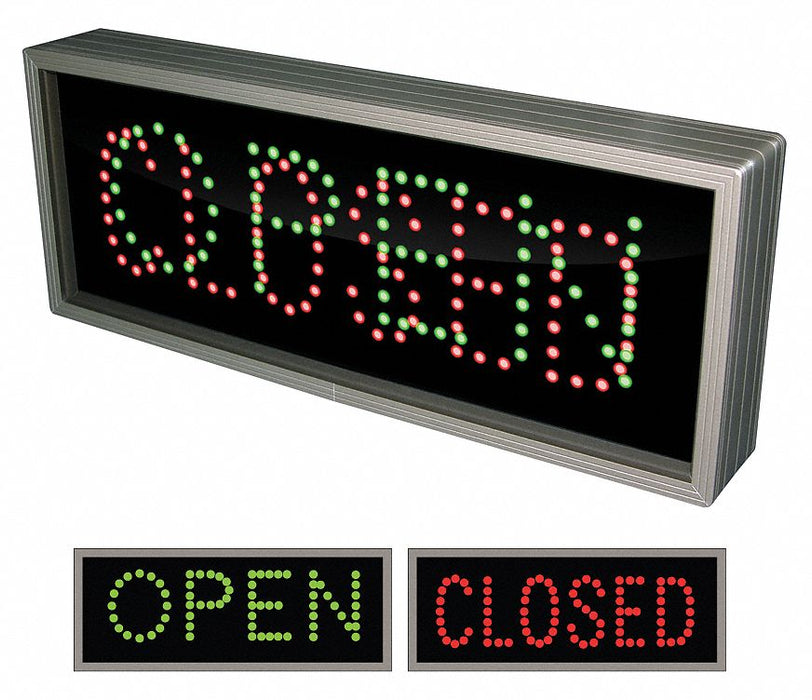 LED Parking Sign Open/Closed 7 x 18 