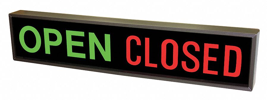 LED Parking Sign Open/Closed 7 x 34 