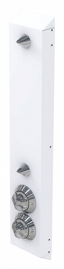 Surf Mnt Shower DualHead Conical 1.5 gpm