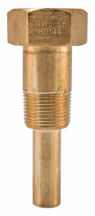 Industrial Thermowell 3.5in. Stem Brass