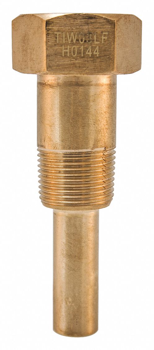 Industrial Thermowell 3.5in. Stem Brass