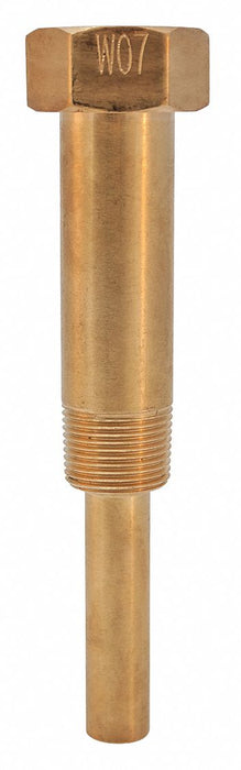 Industrial Thermowell 6in. Stem Brass