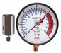 K4558 Pressure Gauge 4 Dial Size Black