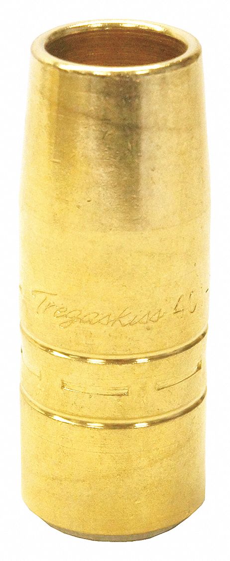 TREGASKISS Brass Tapered MIG Weld Nozzle