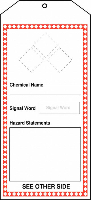 Tag 8-1/2inH 3-7/8inW Cardstock PK5