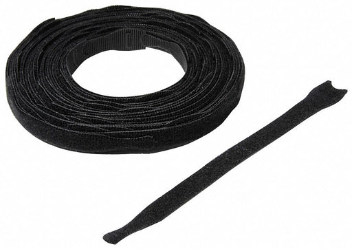 Hook-and-Loop Cable Tie 8 in Black PK45