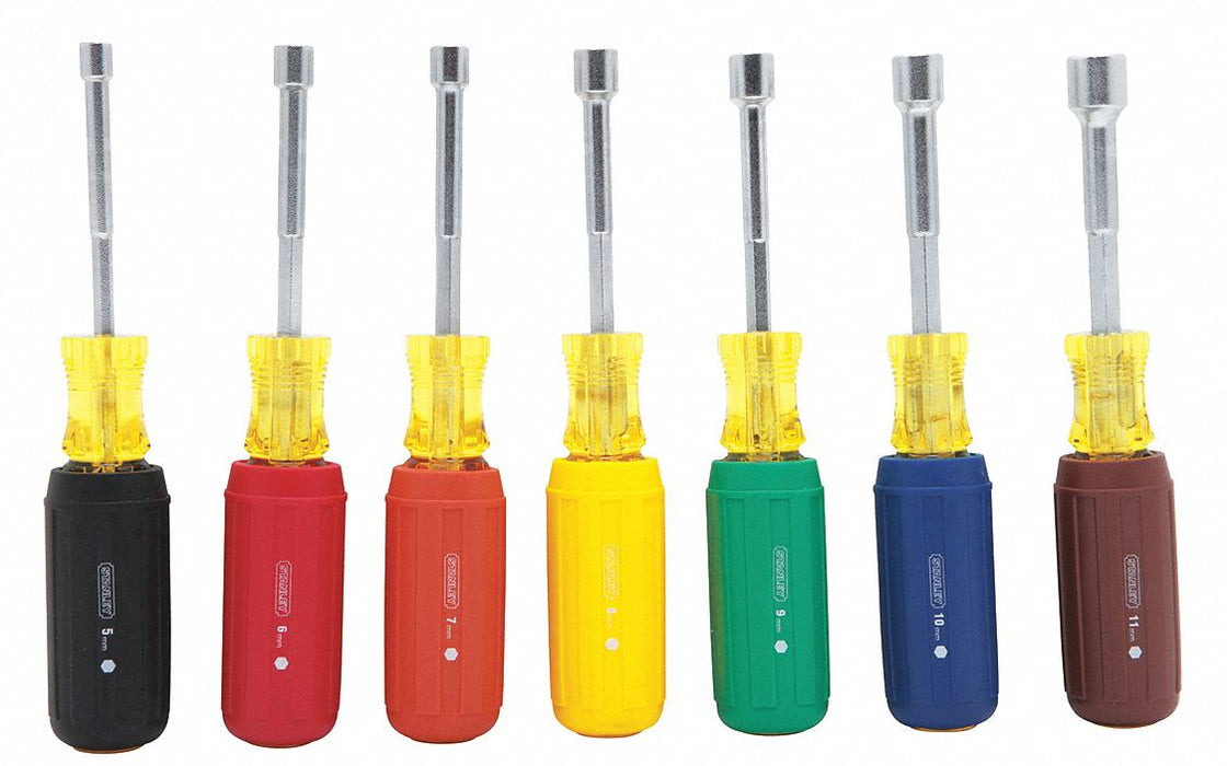 Solid Hex Shank Nut Driver Set