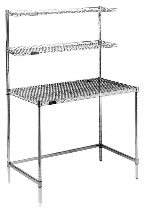 Mobile Workstation 24x48 2 Shelf