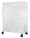 Cart Cover 48x24x63 White Poly Zipper