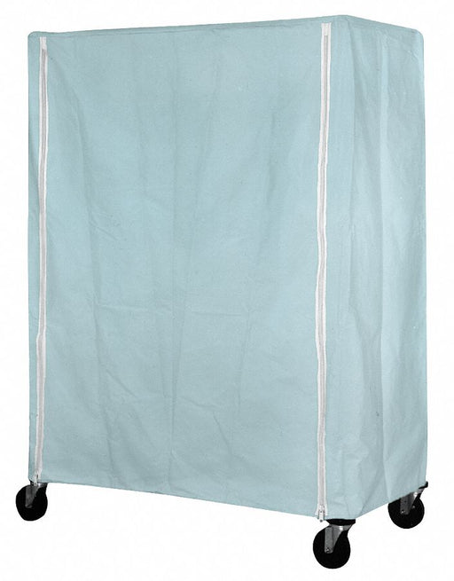 Cart Cover 60x24x63 Blue Nylon Zipper