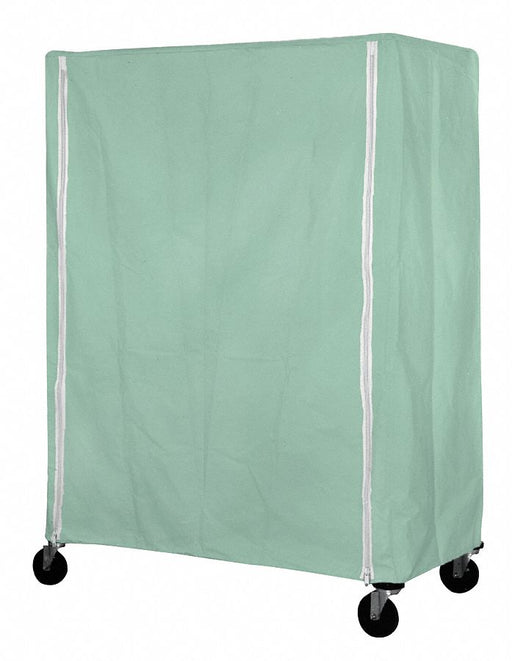 Cart Cover 48x24x63 Green Nylon Zipper