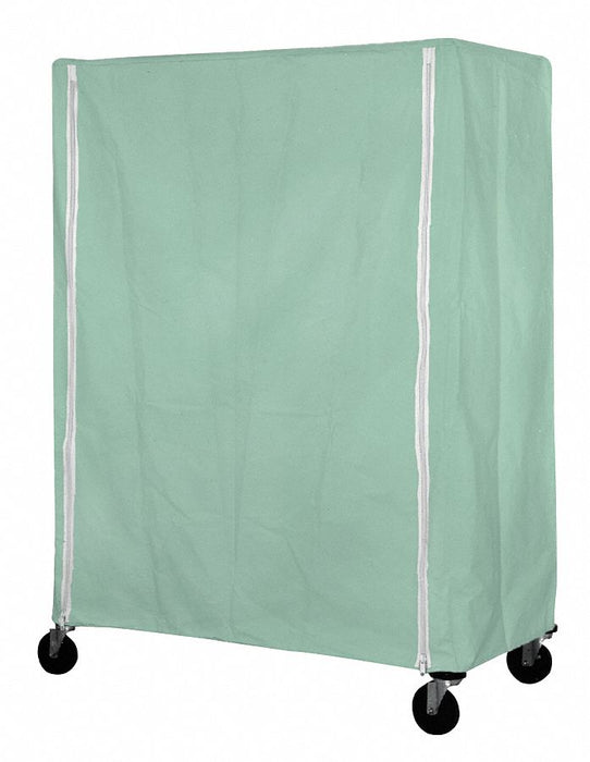Cart Cover 60x24x74 Green Nylon Zipper