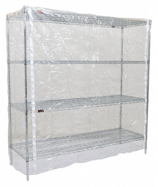 Cart Cover 48x24x63 Clear Vinyl Zipper