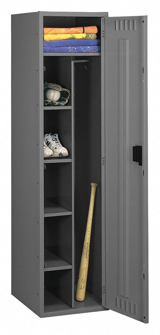 Lckr 1x1Lckr Md Gray 72 x24 x24 Assm