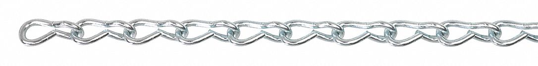 Jack Chain Zinc 100 ft L 60 lb