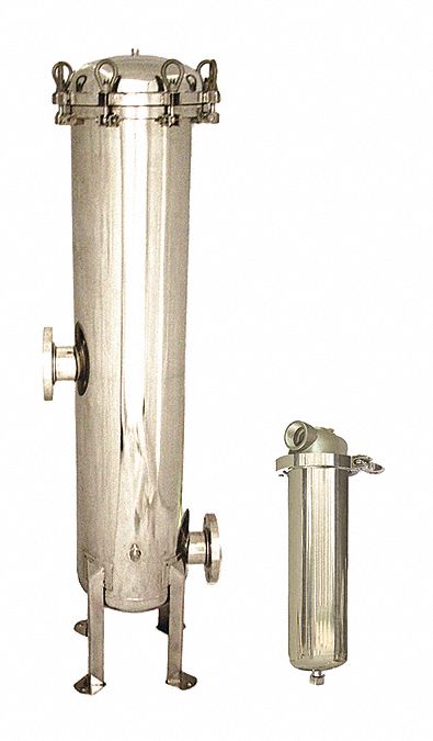 Filter Housing 16 H 3 1/2 Dia Silver