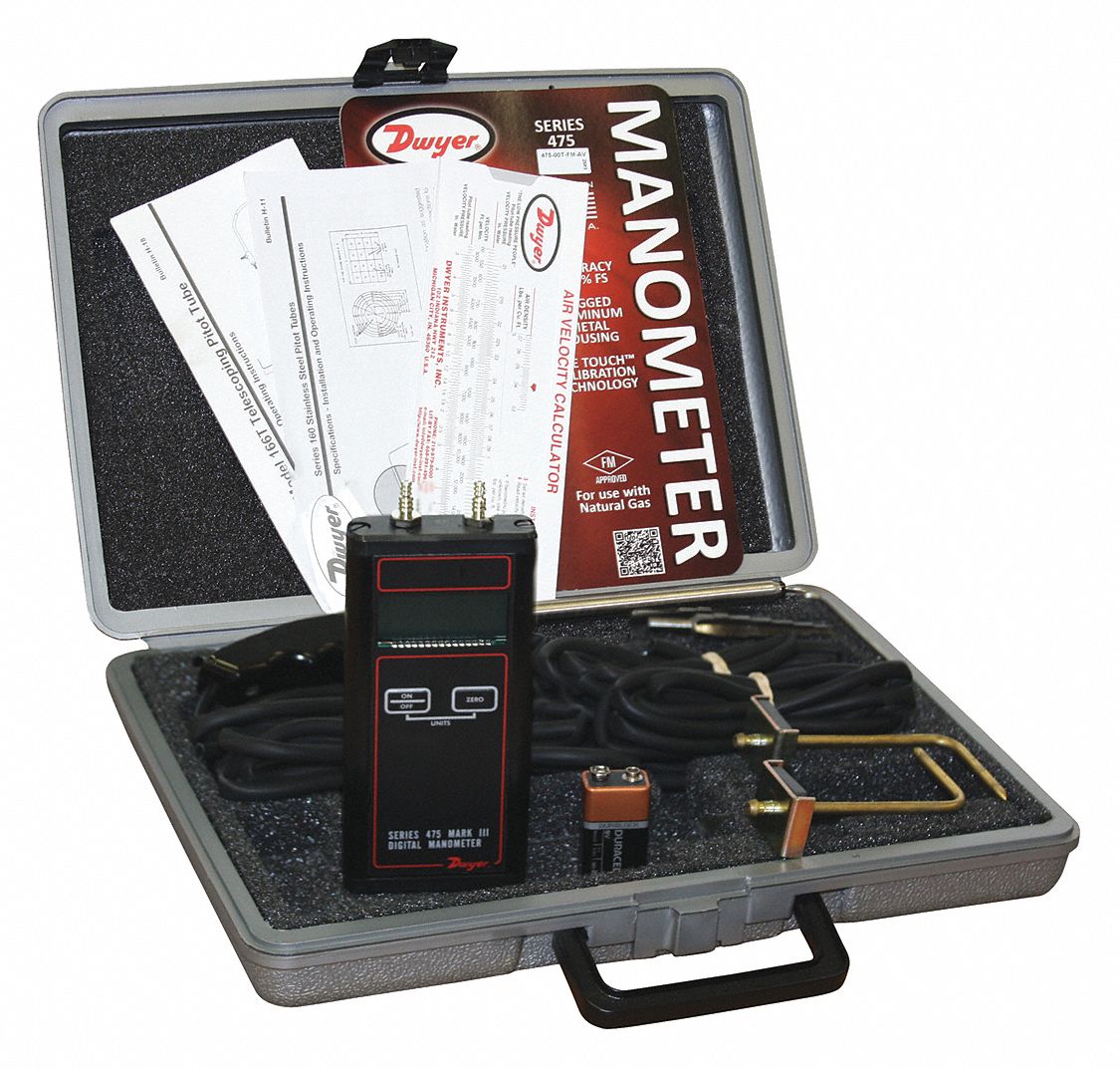 Air Manometer Kit 0 in wc to 10 in wc
