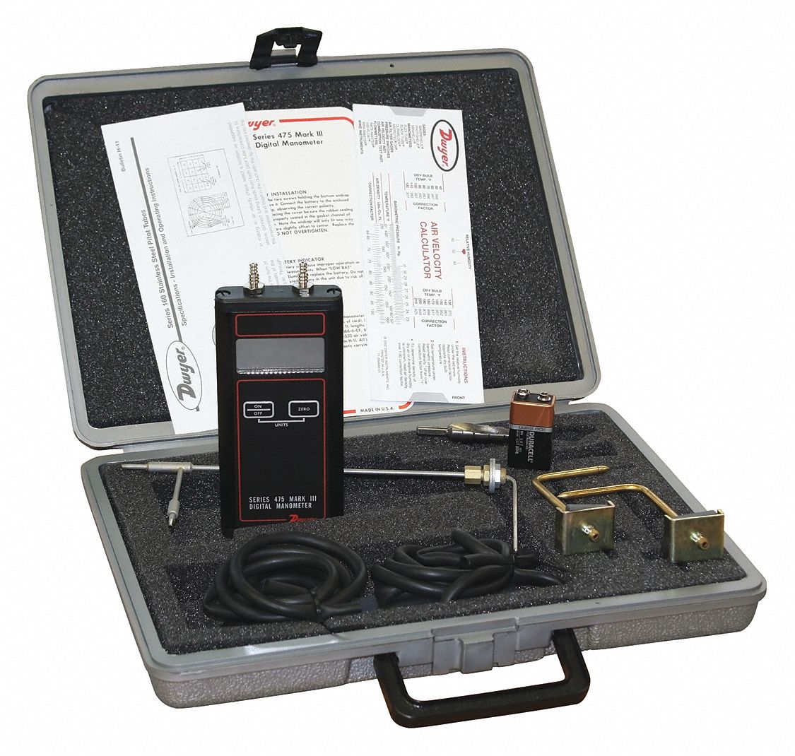 N0311 Air Manometer Kit 0 in wc to 10 in wc