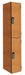 Lckr 2x1Lckr Lt Wood 72 x12 x18 Assm