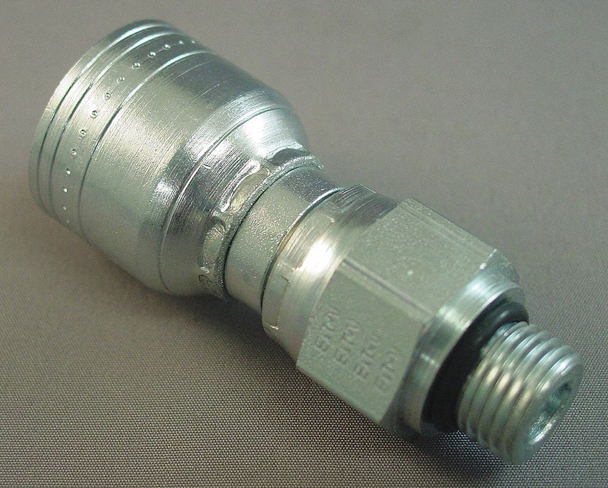 Crimp Fitting 1/2 I.D. 3/4 M ORB