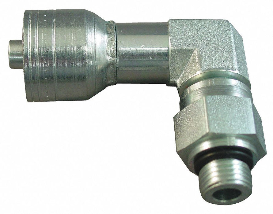 Crimp Fitting 90 Deg 1/2 ID 3/4 MORB