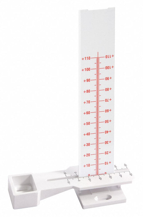 White Plastic Horizontal  Vertical