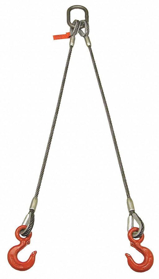 Wire Rope Sling 17ft L 13600 lb Load Cap