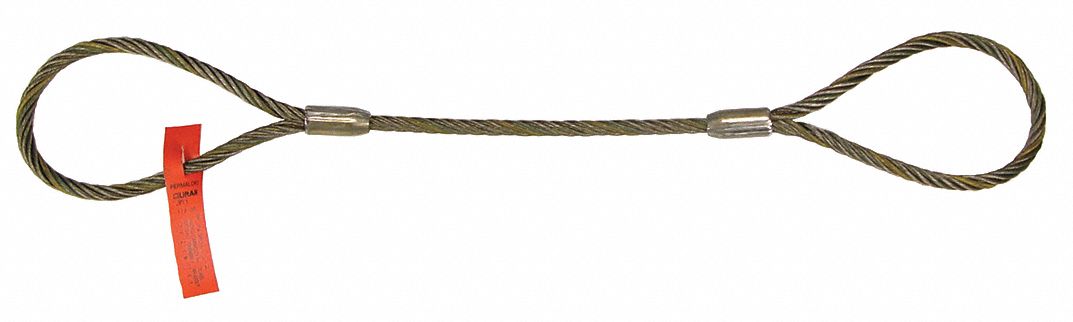 M5745 Wire Rope Sling 13ft L 19600 lb Load Cap