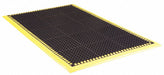 Drainage Mat Blck wYlwBrdr 3ft.2 x5ft.4 