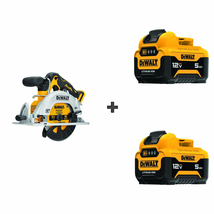 Max Circular Saw 12V w/2 Bonus Batteries