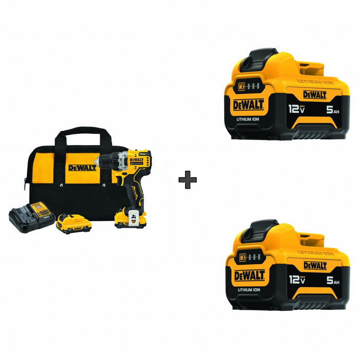 Max Drill Kit 12V w/ 2 Bonus Batteries