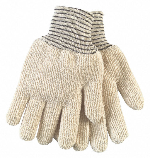 Heat-Resistant Gloves L Brown/White PK12