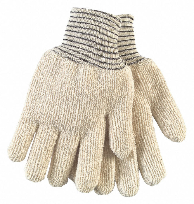 Heat-Resistant Gloves L Brown/White PK12