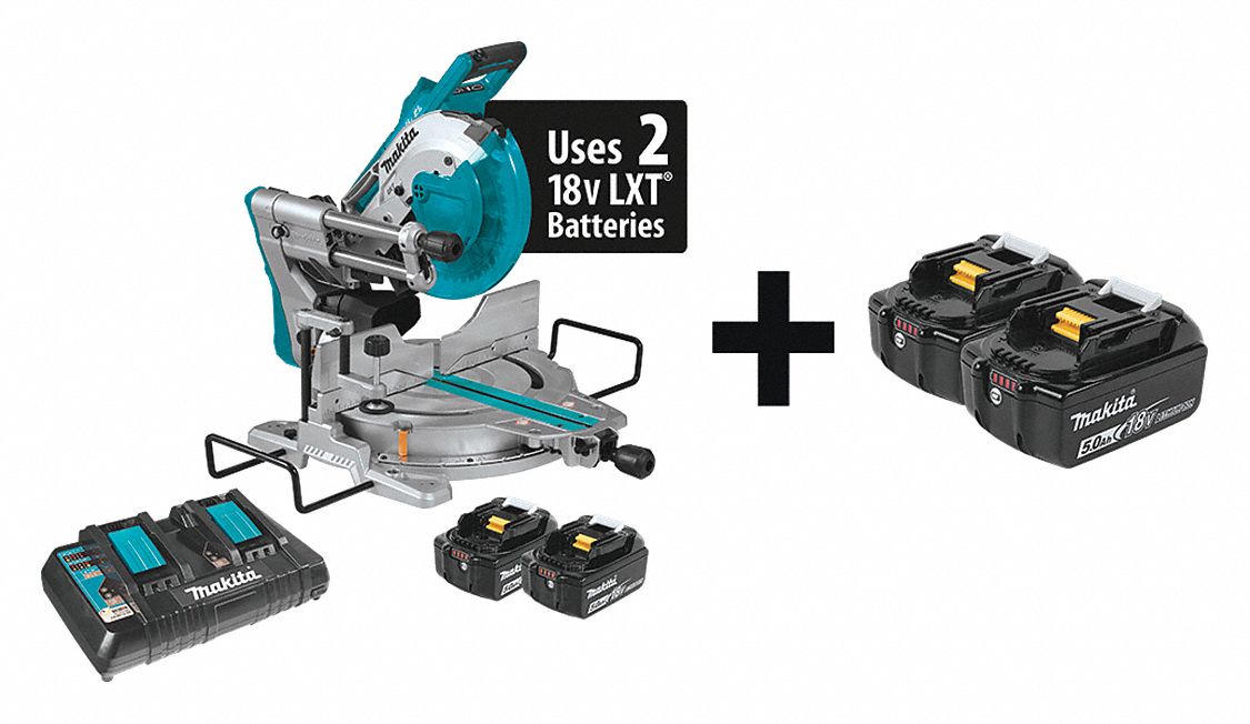 Cordless Miter Saw Kit 4400 RPM 36.0VDC