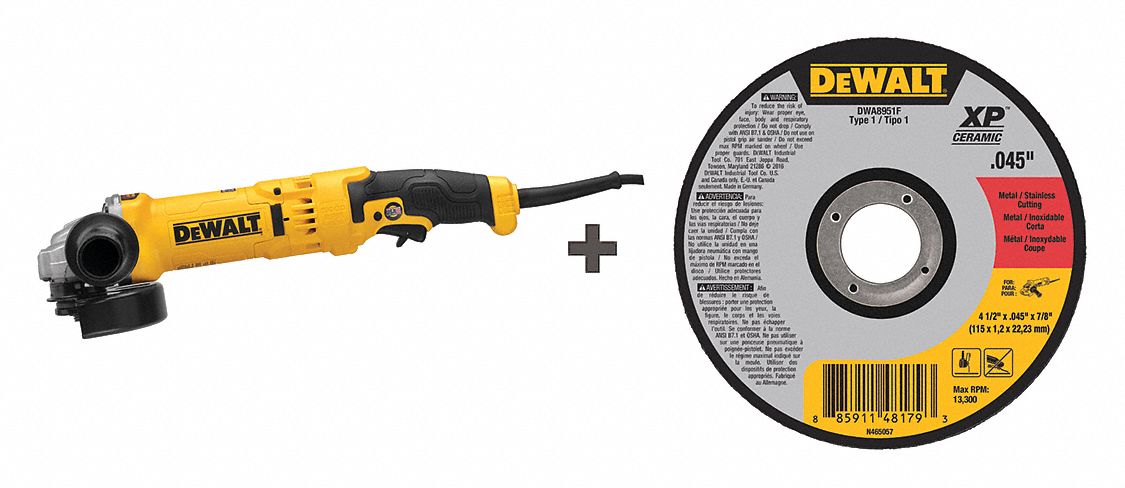 Angle Grinder 4-1/2 Wheel Dia 120VAC