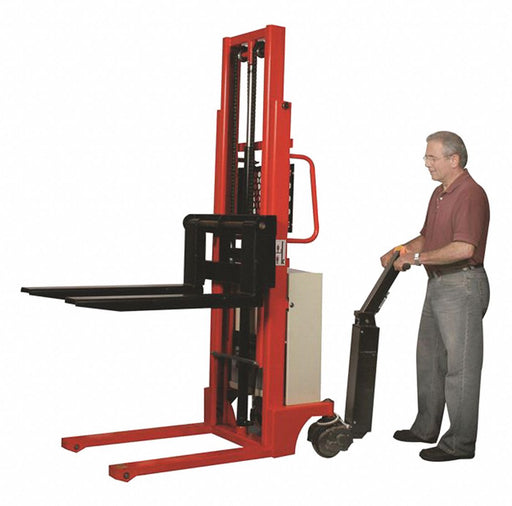 Power Drive and Lift Stacker Adj.Forks