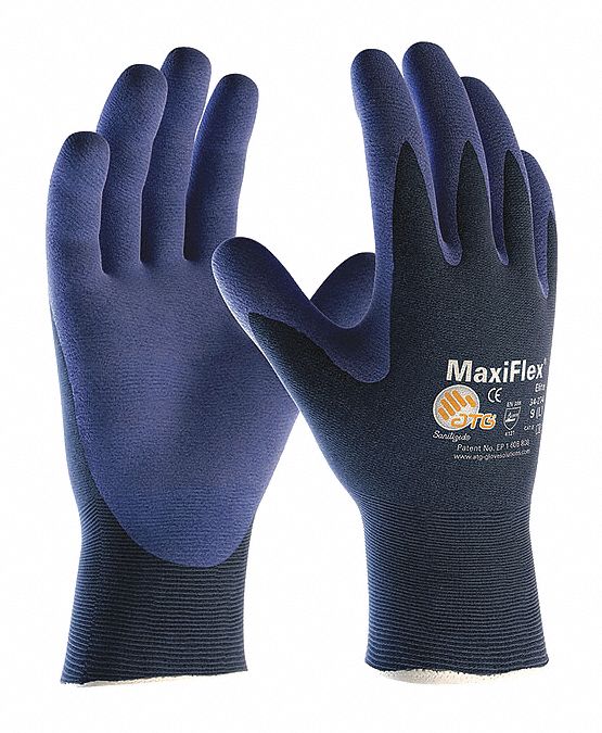 Glove Light Weight Blue Seamless L PR