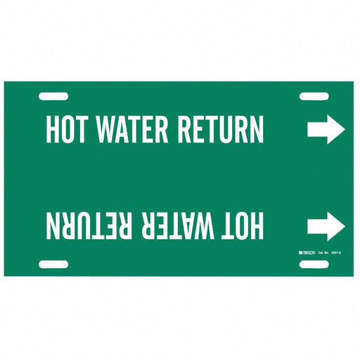 Pipe Mrkr Hot Water Return 10in H 24in W