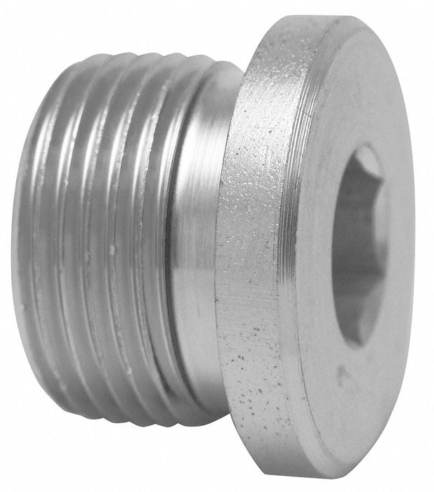 Hollow Hex Plug 316L SS M20 x 1 1/2 in